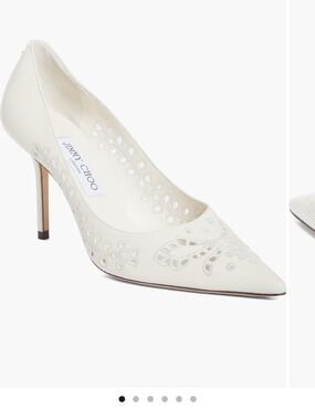 Jimmy Choo Love 85 Nappa Embroidered Pumps NWT